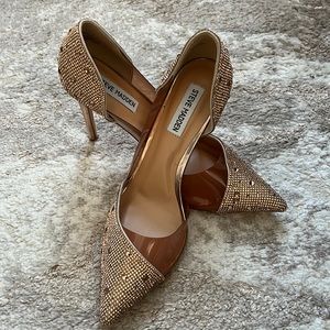 Steve Madden gold high heels
